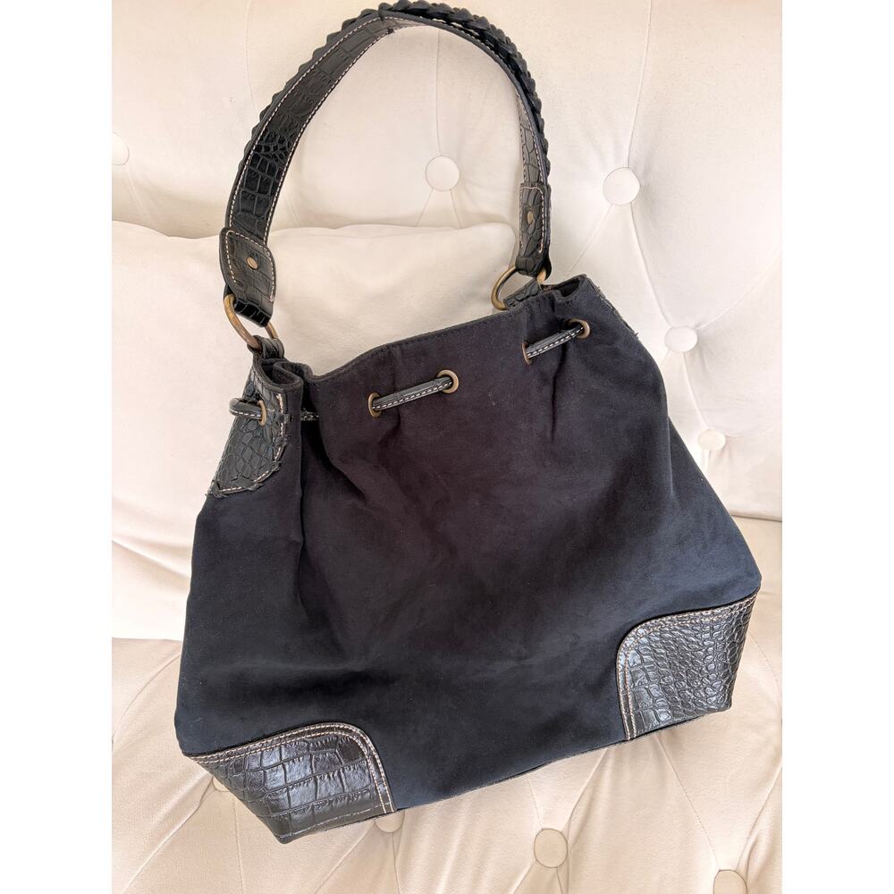 Vintage Black Faux Leather Purse - Picture 4 of 4